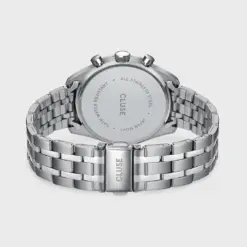 Ρολόι Cluse Aravis Dual Timer Steel, Green, Silver Colour CW25602 9 CW25601 back Ρολόι Cluse Aravis Dual Timer Steel, Green, Silver Colour CW25602 watchbox.gr