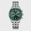 Ρολόι Cluse Aravis Dual Timer Steel, Green, Silver Colour CW25602 2 CW25602 frontal Ρολόι Cluse Aravis Dual Timer Steel, Green, Silver Colour CW25602 watchbox.gr