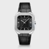 Ρολόι Cluse Quadrus Leather, Black, Silver Colour CW25703