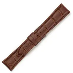 Δερμάτινο λουράκι κροκό WATCHBOX καφέ 18mm - 26mm
