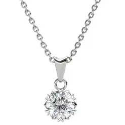 Γυναικείο κολιέ Brizzling με πέτρα Moissanite - BMP009