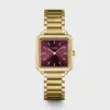 Ρολόι Cluse La Tétragone Watch Steel, Wine stones, Gold Colour CW10314 1 CW10314_frontal