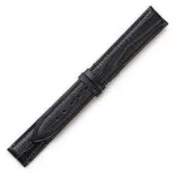 Δερμάτινο λουράκι κροκό WATCHBOX μαύρο 16mm