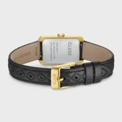Ρολόι Cluse Belisenna Leather, Black Quilted, Gold Colour CW15005 9 CW15005 back Ρολόι Cluse Belisenna Leather, Black Quilted, Gold Colour CW15005 watchbox.gr