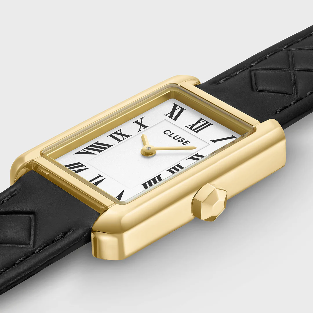 Ρολόι Cluse Belisenna Leather, Black Quilted, Gold Colour CW15005 4 Ρολόι Cluse Belisenna Leather, Black Quilted, Gold Colour CW15005 - Image 2