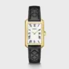 Ρολόι Cluse Belisenna Leather, Black Quilted, Gold Colour CW15005 2 CW15005_frontal