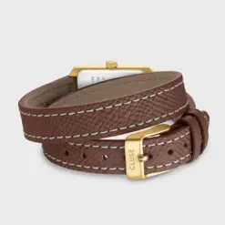 Ρολόι Cluse Belisenna Double Leather, Mocha Gold Colour CW15006 9 CW15006 back Ρολόι Cluse Belisenna Double Leather, Mocha Gold Colour CW15006 watchbox.gr