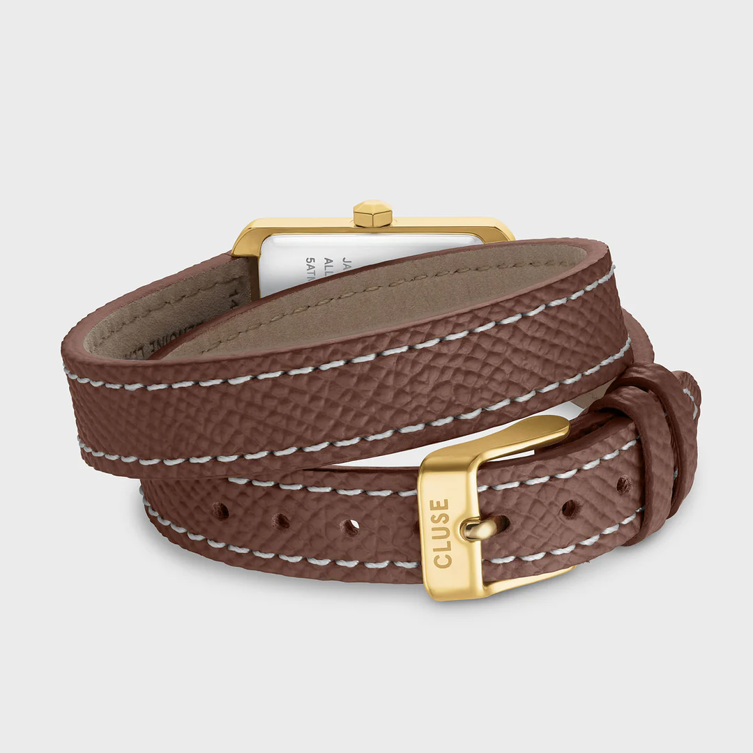 Ρολόι Cluse Belisenna Double Leather, Mocha Gold Colour CW15006 6 Ρολόι Cluse Belisenna Double Leather, Mocha Gold Colour CW15006 - Image 4