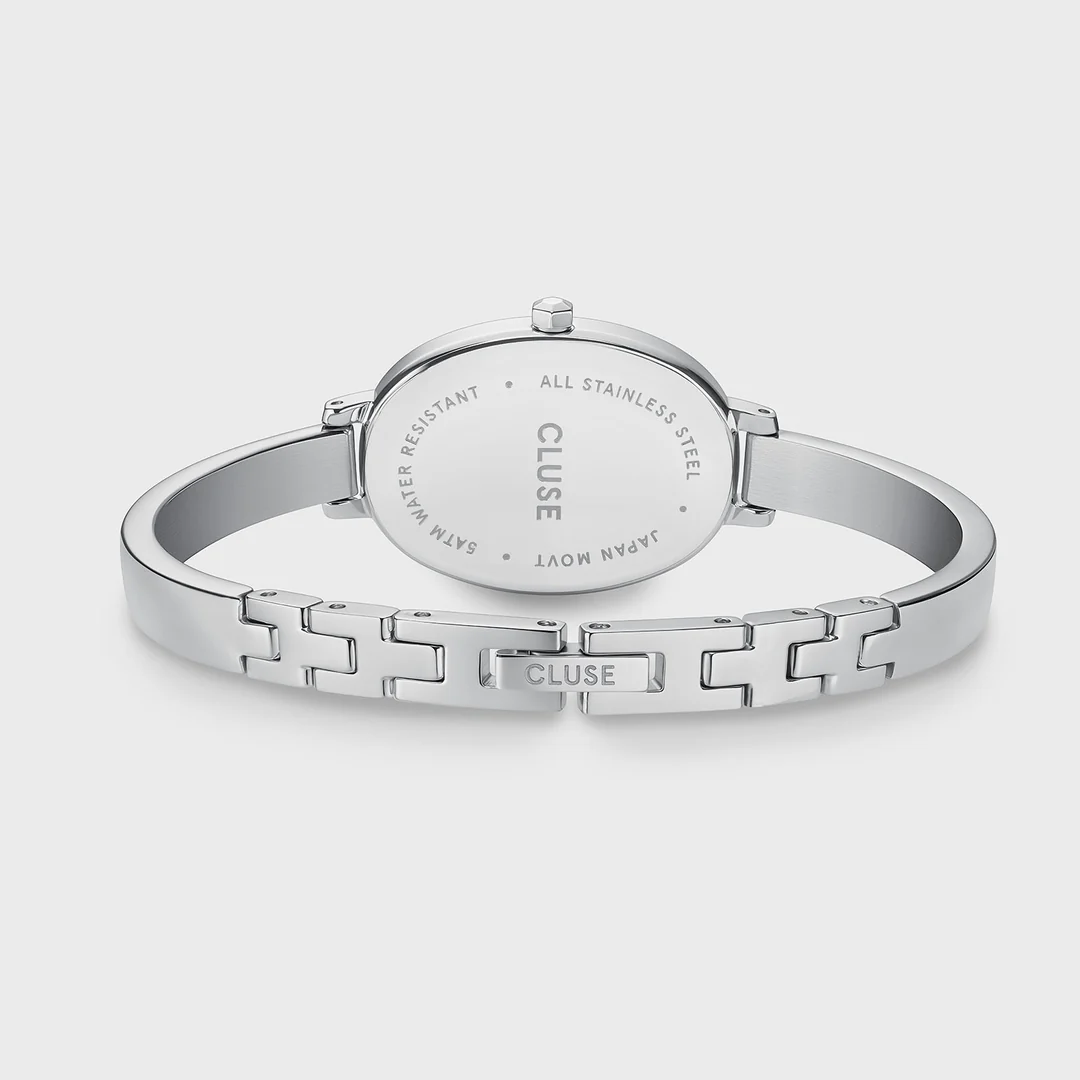 Ρολόι Cluse L'Ovale Steel, White, Silver Colour CW16102 6 Ρολόι Cluse L'Ovale Steel, White, Silver Colour CW16102 - watchbox.gr - Ρολόγια - Κοσμήματα