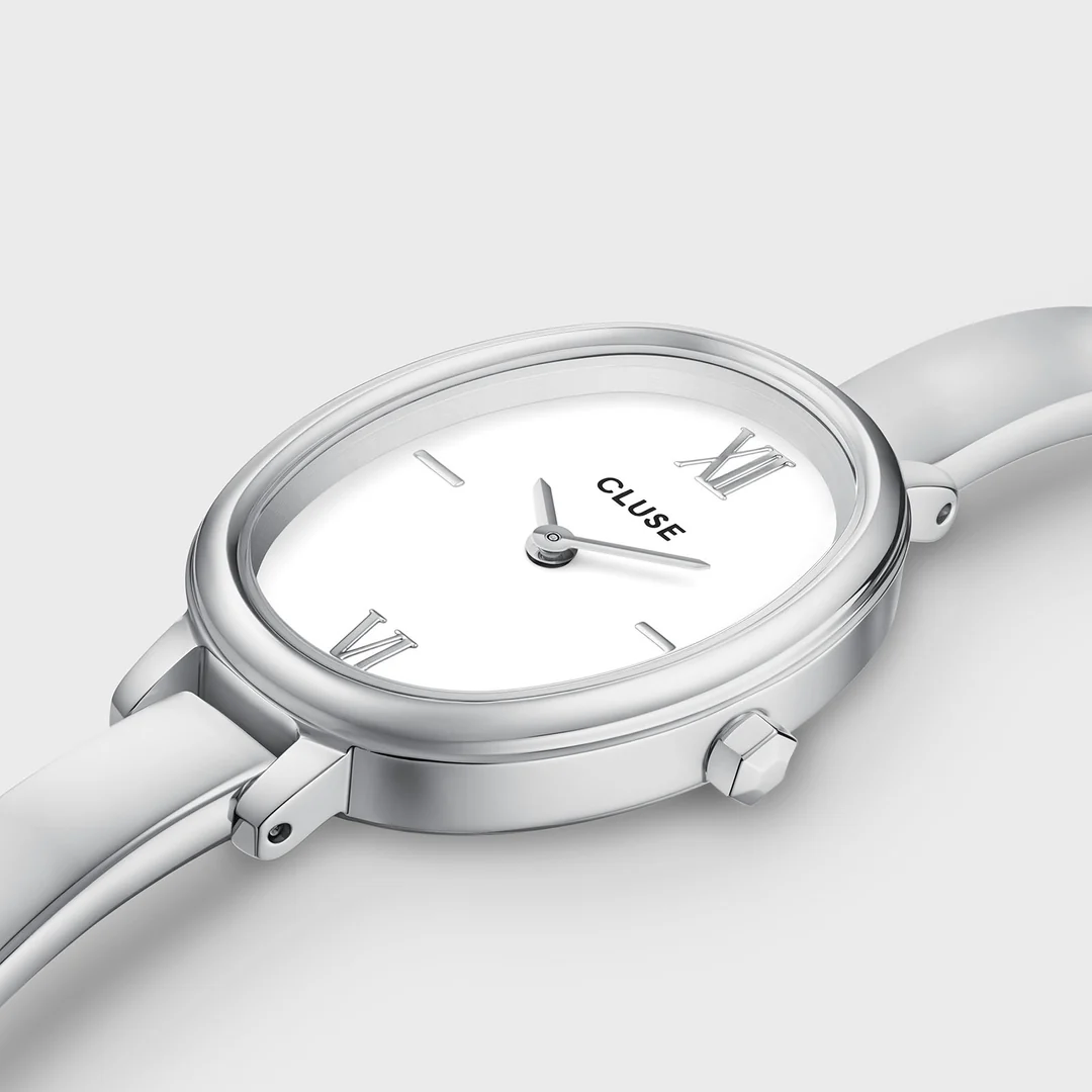 Ρολόι Cluse L'Ovale Steel, White, Silver Colour CW16102 5 Ρολόι Cluse L'Ovale Steel, White, Silver Colour CW16102 - watchbox.gr - Ρολόγια - Κοσμήματα