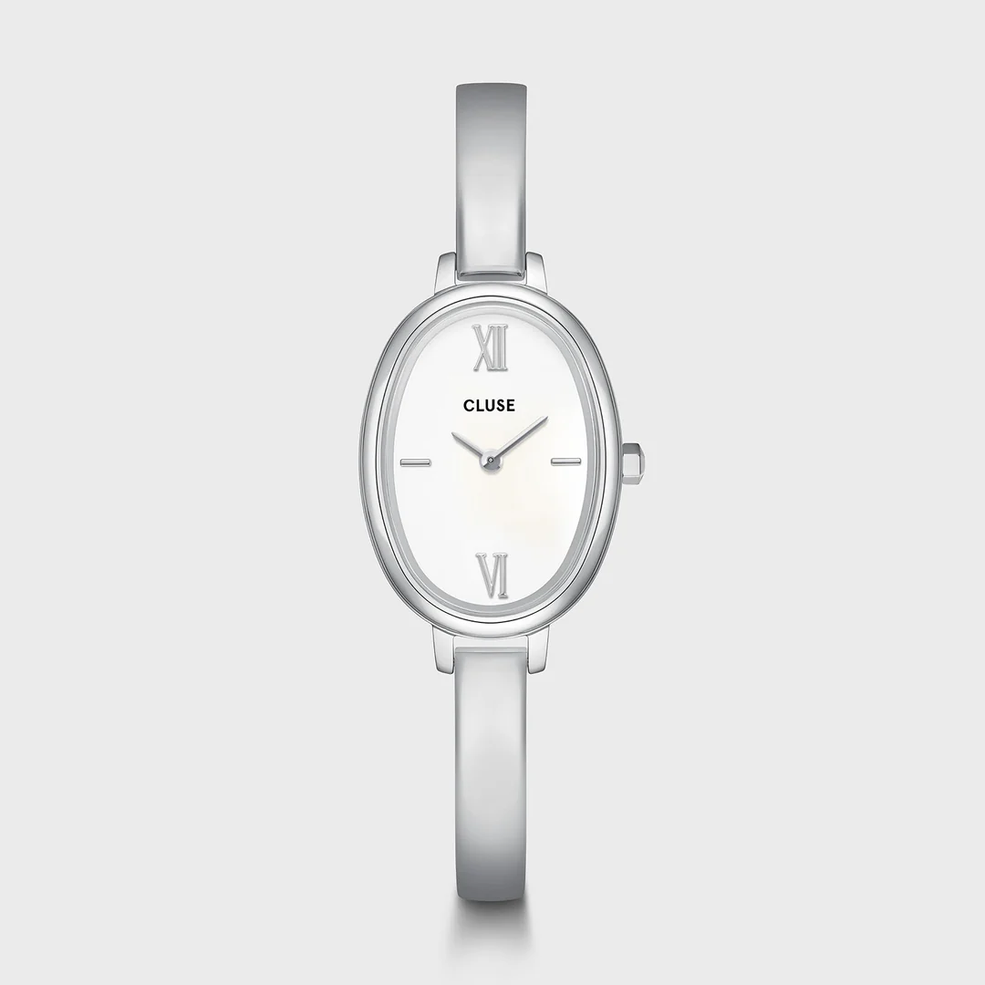 Ρολόι Cluse L'Ovale Steel, White, Silver Colour CW16102 3 Ρολόι Cluse L'Ovale Steel, White, Silver Colour CW16102 - watchbox.gr - Ρολόγια - Κοσμήματα