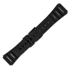 Πλαστικό λουράκι PU Watchbox μαύρο 18-20mm